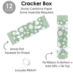 Big Dot Of Happiness Sage Green Daisy Flowers - No Snap Floral Party Table Favors - DIY Cracker Boxes - Set Of 12 -Party Planers Store GUEST 12dd1238 c295 43e1 b450 508d9f38a4bc