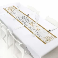 Big Dot Of Happiness It's Twins - Gold Twins Baby Shower Decorations Party Banner -Party Planers Store GUEST 1356cb76 087a 47fd 9fe8 4682c606ea0d