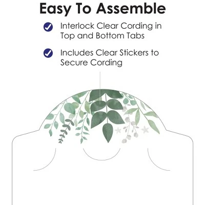 Big Dot Of Happiness Boho Botanical - Greenery Party Vertical Photo Garland 35 Pieces 5 Big Dot Of Happiness Boho Botanical - Greenery Party Vertical Photo Garland 35 Pieces - Image 3