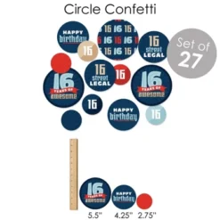 Big Dot Of Happiness Boy 16th Birthday - Sweet Sixteen Birthday Party Supplies - Banner Decoration Kit - Fundle Bundle -Party Planers Store GUEST 145561bf 9cc4 40fd 8c77 b290e3ae6654