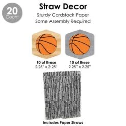 Big Dot Of Happiness Nothin’ But Net - Basketball - Baby Shower Or Birthday Party Favors And Cupcake Kit - Fabulous Favor Party Pack - 100 Pieces 13 Big Dot Of Happiness Nothin’ But Net - Basketball - Baby Shower Or Birthday Party Favors And Cupcake Kit - Fabulous Favor Party Pack - 100 Pieces -Party Planers Store GUEST 15492863 f271 4f48 b67c 5bc401b1c809