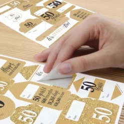 Big Dot Of Happiness We Still Do 50th Wedding Anniversary Assorted Anniversary Party Gift Tag Labels To And From Stickers 12 Sheets 120 Stickers -Party Planers Store GUEST 1586f9b5 80da 4a8c 8be1 4216a4ec2e16