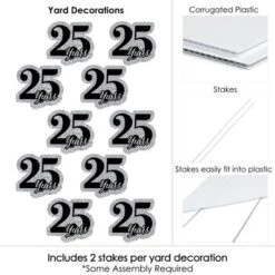 Big Dot Of Happiness We Still Do - 25th Wedding Anniversary Lawn Decorations - Outdoor Anniversary Party Yard Decorations - 10 Piece -Party Planers Store GUEST 15a56793 97de 4377 a380 e3eef144529d