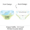 Big Dot Of Happiness Baby Boy Dinosaur - Diaper Shaped Raffle Ticket Inserts - Baby Shower Activities - Diaper Raffle Game - Set Of 24 -Party Planers Store GUEST 15d6f577 2aad 4f33 bf29 cdd58c114ca8