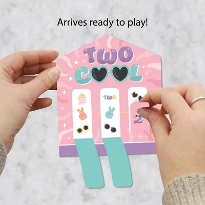 Big Dot Of Happiness Two Cool - Girl - Pastel 2nd Birthday Party Game Pickle Cards - Pull Tabs 3-in-a-Row - Set Of 12 3 Big Dot Of Happiness Two Cool - Girl - Pastel 2nd Birthday Party Game Pickle Cards - Pull Tabs 3-in-a-Row - Set Of 12
