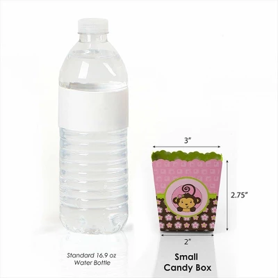 Big Dot Of Happiness Pink Monkey Girl - Party Mini Favor Boxes - Baby Shower Or Birthday Party Treat Candy Boxes - Set Of 12 4 Big Dot Of Happiness Pink Monkey Girl - Party Mini Favor Boxes - Baby Shower Or Birthday Party Treat Candy Boxes - Set Of 12 - Image 2