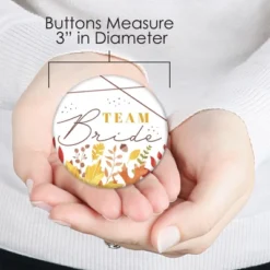 Big Dot Of Happiness Fall Foliage Bride - 3 Inch Autumn Leaves Bridal Shower And Wedding Party Badge - Pinback Buttons - Set Of 8 -Party Planers Store GUEST 16a166fa 5b59 4bbf 81b5 bb1c65f5b8a8