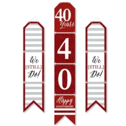 Big Dot Of Happiness We Still Do - 40th Wedding Anniversary - Hanging Vertical Paper Door Banners - Party Wall Decoration Kit - Indoor Door Decor -Party Planers Store GUEST 16fa4731 42c7 4c1f a89d bccc9bb612fc