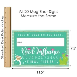 Big Dot Of Happiness Final Fiesta - Last Fiesta Bachelorette Party Mug Shots - Photo Booth Props Kit - 20 Count -Party Planers Store GUEST 175204ae 9d84 4a83 b131 4a48080498f1