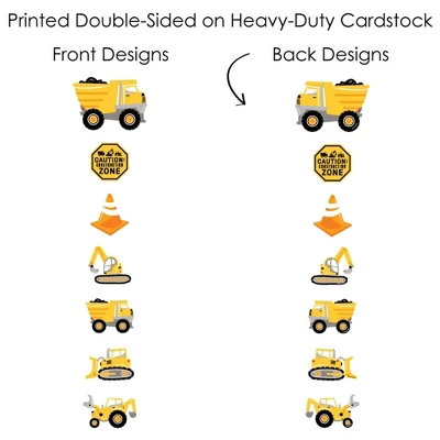 Big Dot Of Happiness Dig It - Construction Party Zone - Baby Shower Or Birthday Party Centerpiece Sticks - Showstopper Table Toppers - 35 Pieces 7 Big Dot Of Happiness Dig It - Construction Party Zone - Baby Shower Or Birthday Party Centerpiece Sticks - Showstopper Table Toppers - 35 Pieces - Image 5