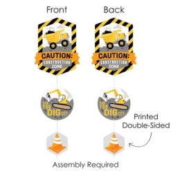 Big Dot Of Happiness Dig It - Construction Party Zone - Baby Shower Or Birthday Party DIY Backdrop - Hanging Vertical Decorations - 30 Pieces -Party Planers Store GUEST 17923d7f c6bd 410f 9787 7daa9f1fde34