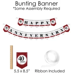 Big Dot Of Happiness We Still Do - 40th Wedding Anniversary - Banner And Photo Booth Decorations - Anniversary Party Supplies Kit - Doterrific Bundle -Party Planers Store GUEST 179e488e 2556 4b8c b010 a4644b12f6d6