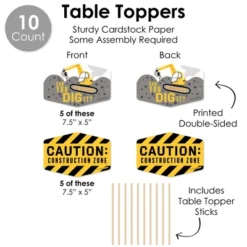 Big Dot Of Happiness Dig It - Construction Party Zone - Baby Shower Or Birthday Party Supplies Decoration Kit - Decor Galore Party Pack - 51 Pieces -Party Planers Store GUEST 17c9cd56 c290 494f b3b1 25c3213b414b