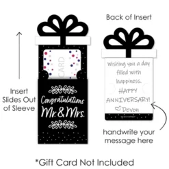 Big Dot Of Happiness Mr. And Mrs. - Black And White Wedding Or Bridal Shower Money And Gift Card Sleeves - Nifty Gifty Card Holders - Set Of 8 11 Big Dot Of Happiness Mr. And Mrs. - Black And White Wedding Or Bridal Shower Money And Gift Card Sleeves - Nifty Gifty Card Holders - Set Of 8 -Party Planers Store GUEST 17ef0c86 44c8 4baa b685 cbc89a1572d4