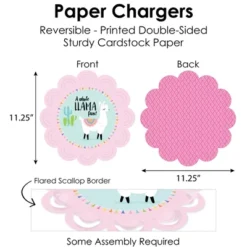 Big Dot Of Happiness Whole Llama Fun - Llama Fiesta Baby Shower Or Birthday Party Paper Charger & Table Decorations Chargerific Kit For 8 -Party Planers Store GUEST 17fdedbd 48ff 439a a72a a8a387037ad6