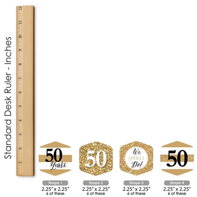 Big Dot Of Happiness We Still Do - 50th Wedding Anniversary - Anniversary Party Scavenger Hunt - 1 Stand And 48 Game Pieces - Hide And Find Game 8 Big Dot Of Happiness We Still Do - 50th Wedding Anniversary - Anniversary Party Scavenger Hunt - 1 Stand And 48 Game Pieces - Hide And Find Game - Image 6