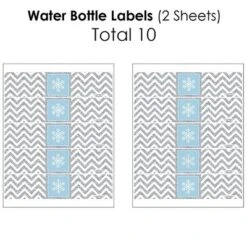 Big Dot Of Happiness Winter Wonderland - Snowflake Holiday Party And Winter Wedding Decorations - Beverage Bar Kit - 34 Pieces -Party Planers Store GUEST 18768cf3 c035 4f5d 9478 e04559a4a746