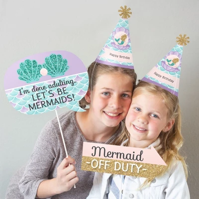 Big Dot Of Happiness Let's Be Mermaids - Happy Birthday Party Supplies Kit - Ready To Party Pack - 8 Guests 7 Big Dot Of Happiness Let's Be Mermaids - Happy Birthday Party Supplies Kit - Ready To Party Pack - 8 Guests - Image 5