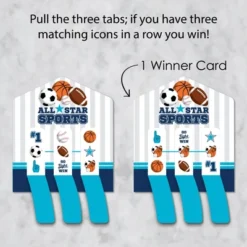 Big Dot Of Happiness Go, Fight, Win - Sports - Baby Shower Or Birthday Party Game Pickle Cards - Pull Tabs 3-in-a-Row - Set Of 12 -Party Planers Store GUEST 19317096 9f99 4756 baf3 6d3a1f7e9c5c