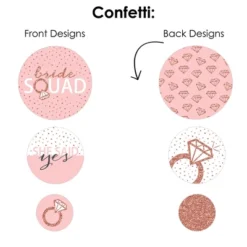 Big Dot Of Happiness Bride Squad - Rose Gold Bridal Shower Or Bachelorette Party Decor And Confetti - Terrific Table Centerpiece Kit - Set Of 30 -Party Planers Store GUEST 197c1b43 9620 4d22 a346 46d0069506f6