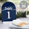 Big Dot Of Happiness Navy Blue Elegantly Simple - Wedding Receptions, Parties Or Events Double-Sided 5 X 7 Inches Cards - Table Numbers - 1-20 -Party Planers Store GUEST 19e72a97 4492 496a a2f1 d3d79d90dad3