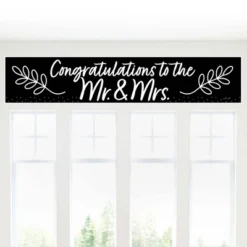 Big Dot Of Happiness Mr. And Mrs. - Black And White Wedding Or Bridal Shower Decorations Party Banner -Party Planers Store GUEST 1a18e5cd e6ee 4f64 80df 84ceaac61565