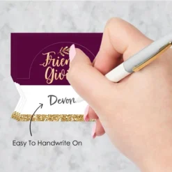 Big Dot Of Happiness Elegant Thankful For Friends - Friendsgiving Thanksgiving Party Tent Buffet Card - Table Setting Name Place Cards - Set Of 24 -Party Planers Store GUEST 1a46f8f4 b540 49c6 8daa 5acb35b3985a