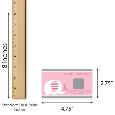 Big Dot Of Happiness Pink Elephant - Girl Baby Shower Or Birthday Party Game Scratch Off Cards - 22 Count 6 Big Dot Of Happiness Pink Elephant - Girl Baby Shower Or Birthday Party Game Scratch Off Cards - 22 Count - Image 4