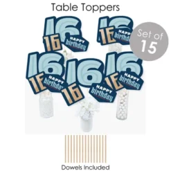 Big Dot Of Happiness Boy 16th Birthday - Sweet Sixteen Birthday Party Supplies - Banner Decoration Kit - Fundle Bundle -Party Planers Store GUEST 1b082248 19eb 422e b4cf a2a09a42fdbb