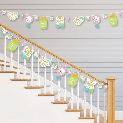 Big Dot Of Happiness Colorful Baby Shower - Gender Neutral Party DIY Decorations - Clothespin Garland Banner - 44 Pieces 3 Big Dot Of Happiness Colorful Baby Shower - Gender Neutral Party DIY Decorations - Clothespin Garland Banner - 44 Pieces