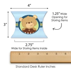 Big Dot Of Happiness Baby Boy Teddy Bear - Favor Gift Boxes - Baby Shower Petite Pillow Boxes - Set Of 20 -Party Planers Store GUEST 1b80152a 3961 4497 b851 0a8c0df94f6f