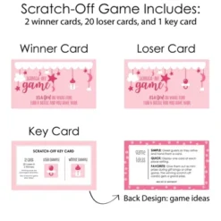 Big Dot Of Happiness It's A Girl - Pink Baby Shower Game Scratch Off Cards - 22 Count -Party Planers Store GUEST 1bf7ef71 3b23 4744 88bd af5782d21055