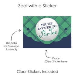 Big Dot Of Happiness Par-Tee Time - Golf - Fill-In Cards - Birthday Or Retirement Party Fold And Send Invitations - Set Of 8 -Party Planers Store GUEST 1c6d1f01 5757 4c40 93d3 ff4957e78048