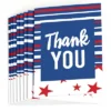 Big Dot Of Happiness Stars And Stripes - Memorial Day, 4th Of July And Labor Day USA Patriotic Party Thank You Cards (8 Count)
