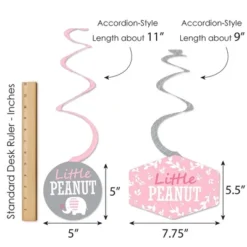 Big Dot Of Happiness Pink Elephant - Girl Baby Shower Or Birthday Party Hanging Decor - Party Decoration Swirls - Set Of 40 -Party Planers Store GUEST 1cc364a3 6ba1 4216 9b9b d3eb2be4812d