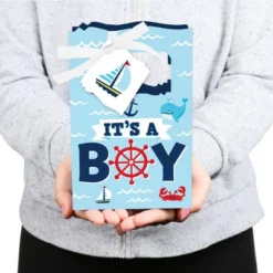 Big Dot Of Happiness Ahoy It's A Boy - Nautical Baby Shower Favor Boxes - Set Of 12 -Party Planers Store GUEST 1d218891 ee91 4ae8 a4db 3d7ca8efcc37