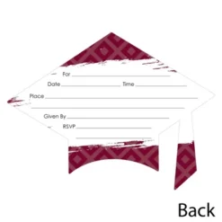 Big Dot Of Happiness Maroon Graduation Party Invitations - Shaped Fill-In Invite Cards With Envelopes - Set Of 12 7 Big Dot Of Happiness Maroon Graduation Party Invitations - Shaped Fill-In Invite Cards With Envelopes - Set Of 12 -Party Planers Store GUEST 1dd680f5 dbc4 49c7 883d ddd6ab1295b5