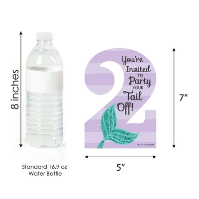 Big Dot Of Happiness 2nd Birthday Let's Be Mermaids - Shaped Fill-in Invitations - Second Birthday Party Invitation Cards With Envelopes - Set Of 12 5 Big Dot Of Happiness 2nd Birthday Let's Be Mermaids - Shaped Fill-in Invitations - Second Birthday Party Invitation Cards With Envelopes - Set Of 12 - Image 3