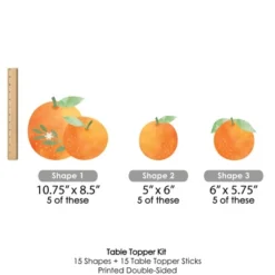 Big Dot Of Happiness Little Clementine - Orange Citrus Baby Shower Or Birthday Party Centerpiece Sticks - Table Toppers - Set Of 15 -Party Planers Store GUEST 1e06b736 f109 4ed5 b039 2784e65812fb