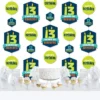 Big Dot Of Happiness Boy 13th Birthday - Official Teenager Birthday Party DIY Dangler Backdrop - Hanging Vertical Decorations - 30 Pieces