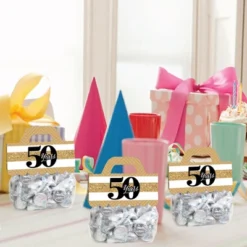 Big Dot Of Happiness We Still Do 50th Wedding Anniversary - DIY Anniversary Party Clear Goodie Favor Bag Labels - Candy Bags With Toppers - Set Of 24 -Party Planers Store GUEST 219ffc27 5cce 4381 980b 1e5b770fe41b