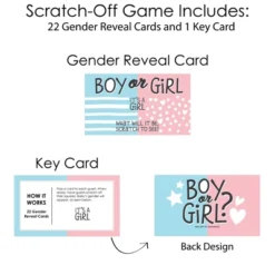 Big Dot Of Happiness Girl Baby Gender Reveal - Team Boy Or Girl Party Game Scratch Off Cards - Baby Shower Game - 22 Count -Party Planers Store GUEST 21bfd971 4dc2 4e47 9f9a 3d2e98b2d670