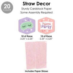 Big Dot Of Happiness Pajama Slumber Party - Girls Sleepover Birthday Party Favors And Cupcake Kit - Fabulous Favor Party Pack - 100 Pieces -Party Planers Store GUEST 21e3581f fa77 4454 913e dd114c2c36d5