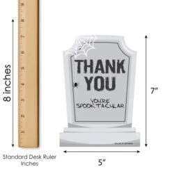 Big Dot Of Happiness Graveyard Tombstones - Shaped Thank You Cards - Halloween Party Thank You Note Cards With Envelopes - Set Of 12 -Party Planers Store GUEST 22764764 e429 4ab1 8984 210c9c188d42
