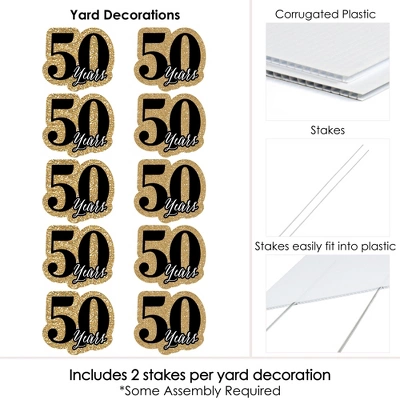 Big Dot Of Happiness We Still Do - 50th Wedding Anniversary Lawn Decorations - Outdoor Anniversary Party Yard Decorations - 10 Piece 6 Big Dot Of Happiness We Still Do - 50th Wedding Anniversary Lawn Decorations - Outdoor Anniversary Party Yard Decorations - 10 Piece - Image 4