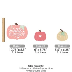 Big Dot Of Happiness Girl Little Pumpkin - Fall Birthday Party Or Baby Shower Centerpiece Sticks - Table Toppers - Set Of 15 -Party Planers Store GUEST 231e2677 8039 4455 b873 9fe8e579cbbe