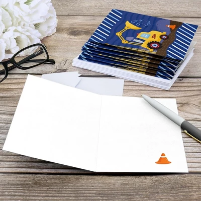 Big Dot Of Happiness Construction Truck - Baby Shower Or Birthday Party Thank You Cards (8 Count) 5 Big Dot Of Happiness Construction Truck - Baby Shower Or Birthday Party Thank You Cards (8 Count) - Image 3