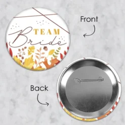 Big Dot Of Happiness Fall Foliage Bride - 3 Inch Autumn Leaves Bridal Shower And Wedding Party Badge - Pinback Buttons - Set Of 8 -Party Planers Store GUEST 24819b2c f41d 453b 87e4 24551791cc43