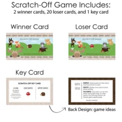 Big Dot Of Happiness Woodland Creatures - Baby Shower Or Birthday Party Game Scratch Off Cards - 22 Count -Party Planers Store GUEST 2497d85d eb12 44f8 b278 8b4b71178bdc