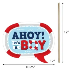 Big Dot Of Happiness Ahoy It's A Boy - Nautical Baby Shower Photo Booth Props Kit - 20 Count 9 Big Dot Of Happiness Ahoy It's A Boy - Nautical Baby Shower Photo Booth Props Kit - 20 Count -Party Planers Store GUEST 24e4d474 1bcf 4798 886b 3b8636e17064
